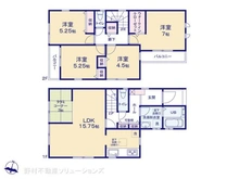 【千葉県/市川市原木】市川市原木4丁目 新築一戸建て 間取り図