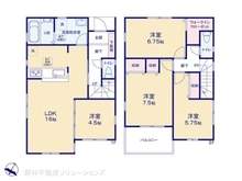 【千葉県/市川市南大野】市川市南大野3丁目 新築一戸建て 間取り図