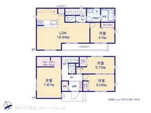 【千葉県/市川市本北方】市川市本北方3丁目 新築一戸建て 間取り図
