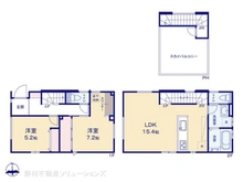 【千葉県/市川市東菅野】市川市東菅野3丁目 新築一戸建て 間取り図