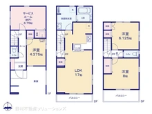 【東京都/江戸川区上篠崎】江戸川区上篠崎2丁目 新築一戸建て 間取り図