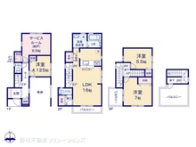 【東京都/江戸川区上篠崎】江戸川区上篠崎2丁目 新築一戸建て 間取り図