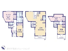 【東京都/板橋区前野町】板橋区前野町5丁目 新築一戸建て 間取り図