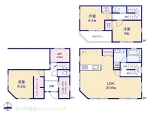 【東京都/板橋区徳丸】板橋区徳丸3丁目 新築一戸建て 間取り図