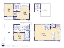 【東京都/板橋区前野町】板橋区前野町4丁目 新築一戸建て 間取り図