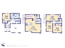 【埼玉県/志木市本町】志木市本町3丁目 新築一戸建て 間取り図