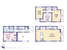 【埼玉県/志木市本町】志木市本町3丁目 新築一戸建て 間取り図