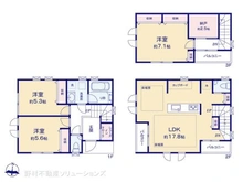 【東京都/板橋区赤塚新町】板橋区赤塚新町3丁目 新築一戸建て 間取り図