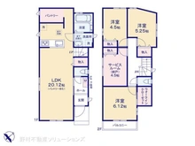 【埼玉県/和光市白子】和光市白子3丁目 新築一戸建て 間取り図