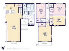 【埼玉県/和光市白子】和光市白子3丁目 新築一戸建て 間取り図
