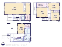 【埼玉県/朝霞市三原】朝霞市三原4丁目 新築一戸建て 間取り図