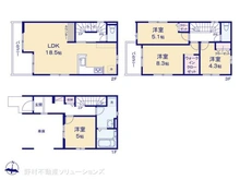 【埼玉県/和光市新倉】和光市新倉2丁目 新築一戸建て 間取り図