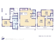【埼玉県/朝霞市仲町】朝霞市仲町1丁目 新築一戸建て 間取り図