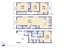 【埼玉県/朝霞市幸町】朝霞市幸町2丁目 新築一戸建て 間取り図