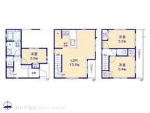 【埼玉県/和光市新倉】和光市新倉2丁目 新築一戸建て 間取り図