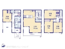 【埼玉県/朝霞市幸町】朝霞市幸町1丁目 新築一戸建て 間取り図