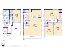 【埼玉県/朝霞市幸町】朝霞市幸町1丁目 新築一戸建て 間取り図