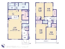 【東京都/板橋区西台】板橋区西台2丁目 新築一戸建て 間取り図