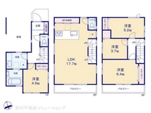 【埼玉県/朝霞市仲町】朝霞市仲町1丁目 新築一戸建て 間取り図