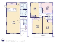 【埼玉県/志木市本町】志木市本町3丁目 新築一戸建て 間取り図