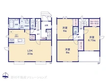 【埼玉県/朝霞市浜崎】朝霞市浜崎4丁目 新築一戸建て 間取り図