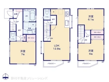 【埼玉県/朝霞市三原】朝霞市三原5丁目 新築一戸建て 間取り図