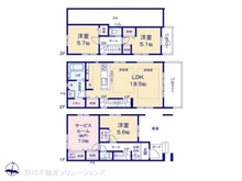 【東京都/板橋区若木】板橋区若木2丁目 新築一戸建て 間取り図