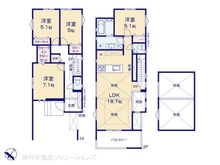 【東京都/板橋区西台】板橋区西台2丁目 新築一戸建て 間取り図