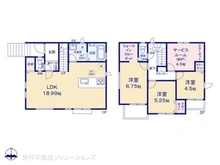 【埼玉県/朝霞市根岸台】朝霞市根岸台1丁目 新築一戸建て 間取り図