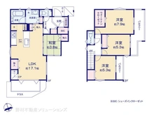 【埼玉県/朝霞市三原】朝霞市三原5丁目 新築一戸建て 間取り図