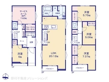 【神奈川県/川崎市中原区今井南町】川崎市中原区今井南町 新築一戸建て 間取り図