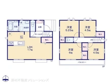 【東京都/東大和市狭山】東大和市狭山4丁目 新築一戸建て 間取り図