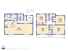 【東京都/東大和市狭山】東大和市狭山4丁目 新築一戸建て 間取り図