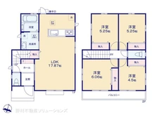 【東京都/東大和市狭山】東大和市狭山4丁目 新築一戸建て 間取り図