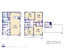 【東京都/東大和市向原】東大和市向原1丁目 新築一戸建て 間取り図