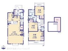 【東京都/小平市学園西町】小平市学園西町2丁目 新築一戸建て 間取り図