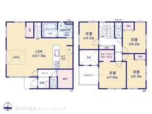 【東京都/国立市西】国立市西2丁目 新築一戸建て 間取り図