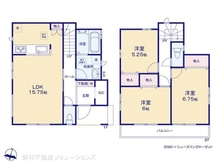 【東京都/東大和市南街】東大和市南街5丁目 新築一戸建て 間取り図