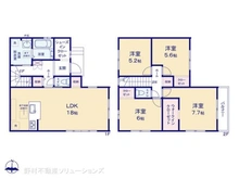 【東京都/東大和市向原】東大和市向原3丁目 新築一戸建て 間取り図