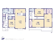 【東京都/小平市上水新町】小平市上水新町2丁目 新築一戸建て 間取り図