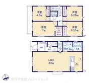 【東京都/小平市上水新町】小平市上水新町2丁目 新築一戸建て 間取り図