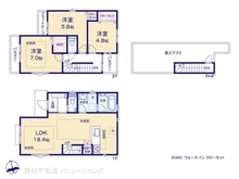 【東京都/小平市上水新町】小平市上水新町3丁目 新築一戸建て 間取り図