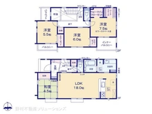 【東京都/小平市小川町】小平市小川町1丁目 新築一戸建て 間取り図