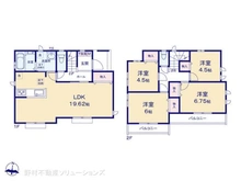 【東京都/東大和市高木】東大和市高木2丁目 新築一戸建て 間取り図