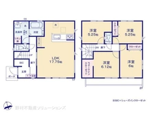 【東京都/小平市上水新町】小平市上水新町2丁目 新築一戸建て 間取り図