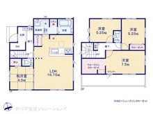 【東京都/小平市上水新町】小平市上水新町2丁目 新築一戸建て 間取り図