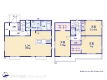 【東京都/小平市上水新町】小平市上水新町2丁目 新築一戸建て 間取り図