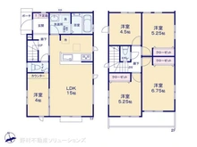 【東京都/小平市上水新町】小平市上水新町2丁目 新築一戸建て 間取り図
