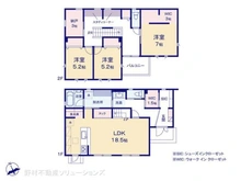 【東京都/小平市小川町】小平市小川町1丁目 新築一戸建て 間取り図