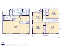 【東京都/東大和市狭山】東大和市狭山4丁目 新築一戸建て 間取り図